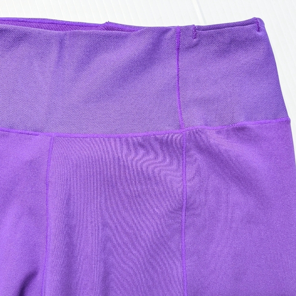 Nike One Luxe Icon Clash Mid-Rise Crop Training Tights Purple Size L - Picture 15 of 16